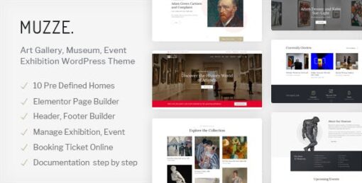 Muzze v1.5.9 – Museum Art Gallery Exhibition Theme