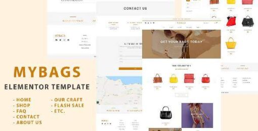 Mybags - Modern Commerce Elementor Template Kit