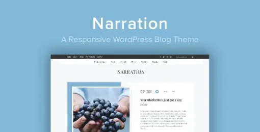 Narration - A Responsive WordPress Blog Theme