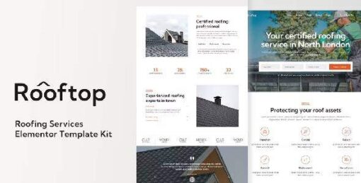 Rooftop - Roofing Service Elementor Template Kit