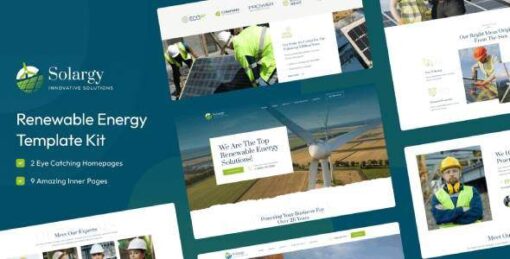 Solargy - Solar & Alternative Energy Elementor Template Kit