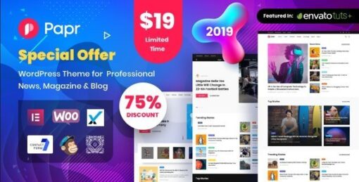 News Magazine Papr – News Magazine WordPress Theme v1.3.3