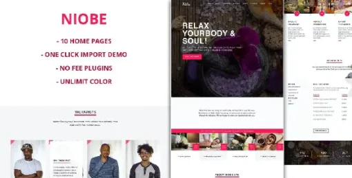 Niobe - Spa & Salon WordPress Theme