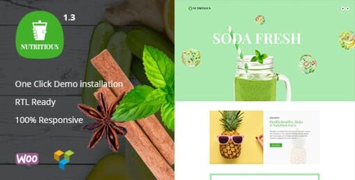 Nutritious – Organic food Drink WooCommerce Theme v1.3