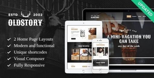 OldStory – Whisky Bar, Pub, Restaurant WordPress Theme v1.8