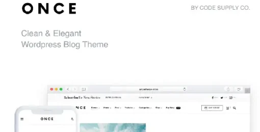 Once - Clean & Elegant WordPress Blog Theme
