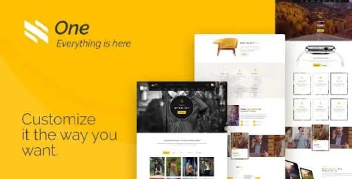 One - Business Agency Events WooCommerce  WordPress Theme