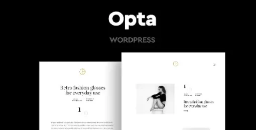 Opta - Minimal Portfolio and Photography WordPress Theme