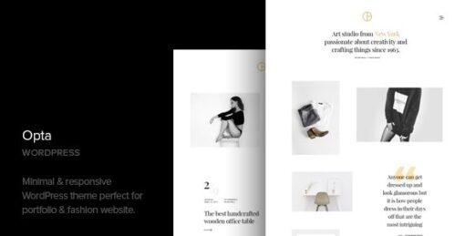 Opta – Minimal Portfolio and Photography WordPress Theme v1.6