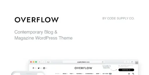 Overflow - Modern Blog & Magazine WordPress Theme