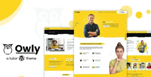 Owly - elearning Education, Tutor WordPress Theme