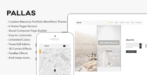 Pallas – Creative Multi-Purpose WordPress Theme v1.8.5