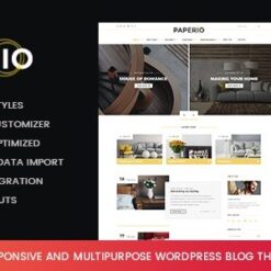 Paperio – Responsive and Multipurpose WordPress Blog Theme v1.7