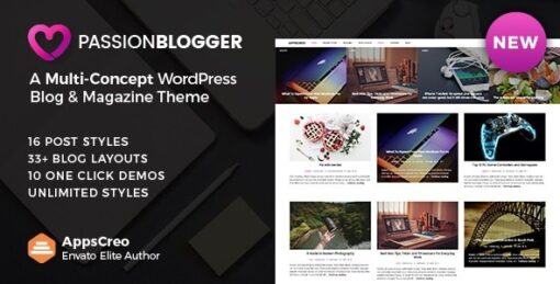 Passion Blogger – A Responsive WordPress Theme v1.6