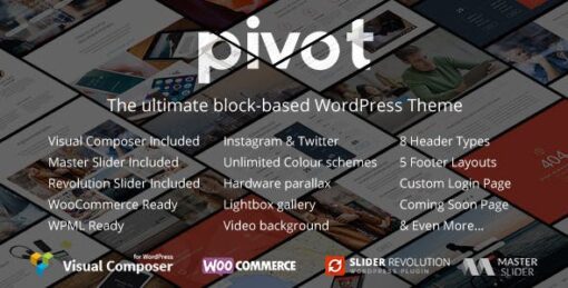 Pivot Responsive Multipurpose WordPress Theme v1.4.26