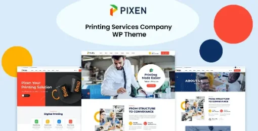 Pixeen - Printing Services Company WordPress Theme