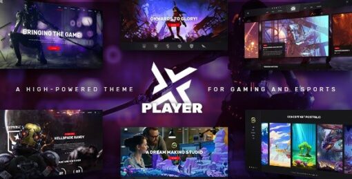 PlayerX – A High-powered Theme for Gaming and eSports v1.10.1