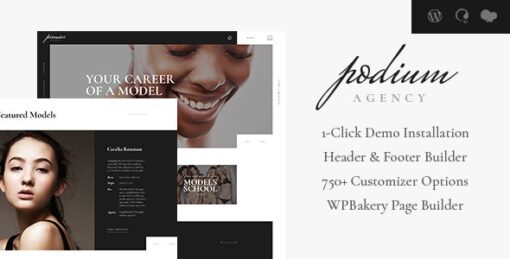 Podium – Model Agency WordPress Theme v1.1.3
