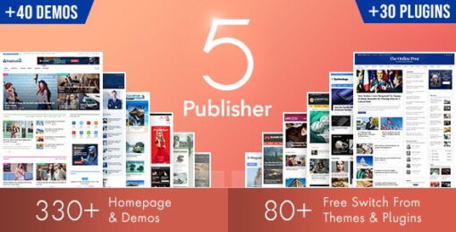 Publisher Theme GPL  – Magazine Blog Newspaper and Review v7.11.0