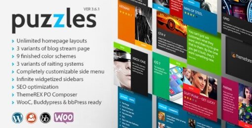 Puzzles – WP Magazine – Review with Store WordPress Theme + RTL v4.1