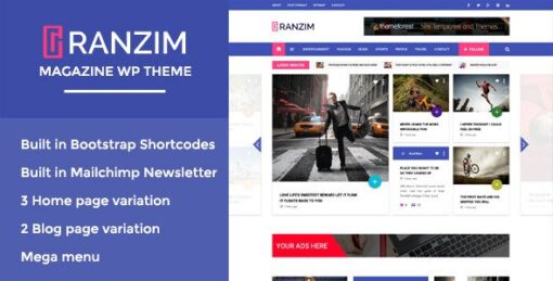 Ranzim - Responsive Magazine WordPress Theme v1.0