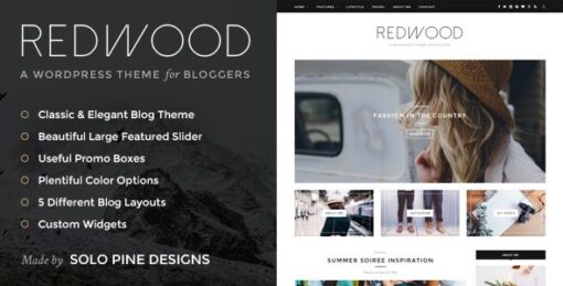 Redwood – A Responsive WordPress Blog Theme v1.7.2