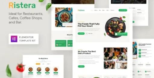 Ristera – Restaurant and Cafe Elementor Template Kit