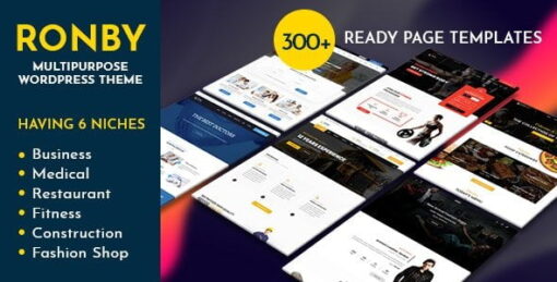 Ronby – 6 Niche Business Multi-Purpose WordPress Theme v1.8