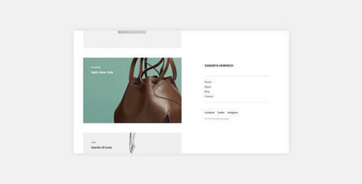 Samanta - Minimal Portfolio WordPress Theme v1.0.0
