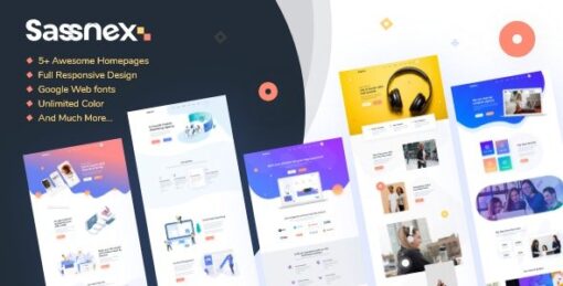 Sassnex – Multi-concept WordPress Theme for App, Saas & Startup v1.0