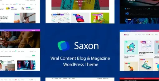 Saxon - Viral Blog & Magazine WordPress theme