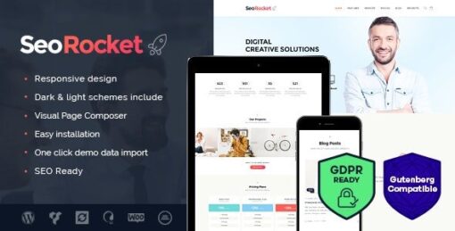 Seo Rocket – Advertising & Marketing WordPress Theme v1.3