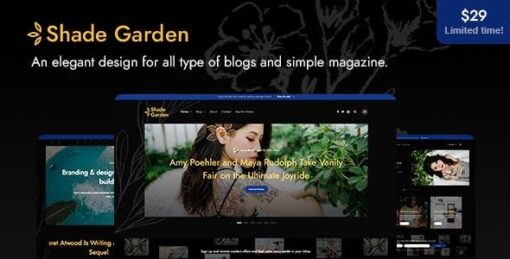 ShadeGarden – Creative Blog WordPress Theme v1.0.0