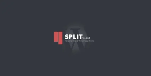 Split  WordPress CV Vcard Template WordPress Theme