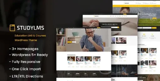 Studylms - Education LMS & Courses WordPress Theme