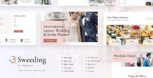 Sweeding | Wedding Event Invitation Elementor Template Kit