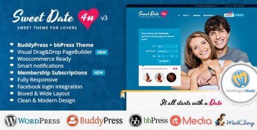 Sweet Date v3.7.3 – More than a Dating Theme