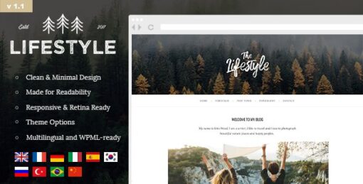 The Lifestyle – Vintage, Minimal and Simple WordPress Blog Theme v1.2.1