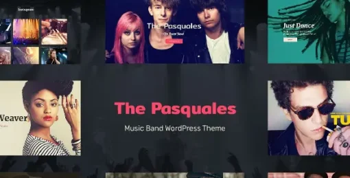 The Pasquales - Music Band, DJ and Artist WordPress Theme