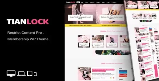 TianLock - Restrict Content Pro  Membership WordPress Theme
