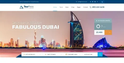 TourPress - Travel Booking WordPress Theme