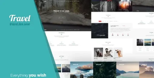 Travel - One Page Modern Tour Agency WordPress Theme