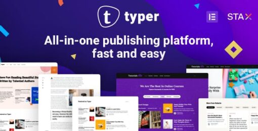 Typer Theme GPL 1.12.0 – Blog & Multi Author Publishing Theme