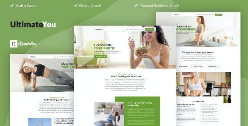 UltimateYou - Health Coach Elementor Template Kit