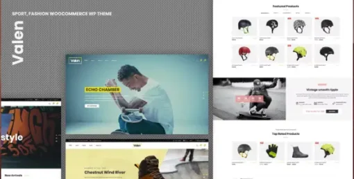 Valen - Sport, Fashion WooCommerce WordPress Theme