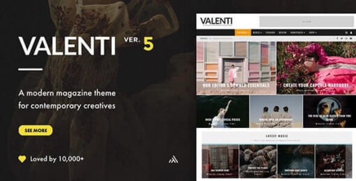 Valenti - WordPress HD Review Magazine News Theme 5.5.4