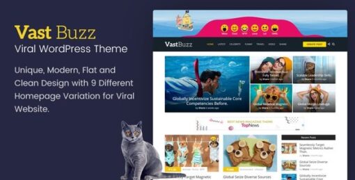 Vast Buzz – Viral & Buzz WordPress Theme v1.1.4