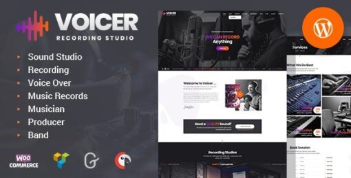 Voicer – Recording Studio WordPress Theme v1.0