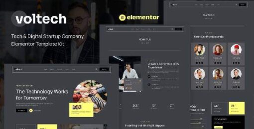 Voltech - Tech & Digital Startup Company Elementor Template Kit