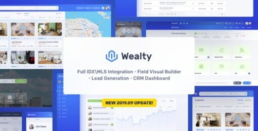 Wealty – Multipurpose Real Estate WordPress Theme v3.1